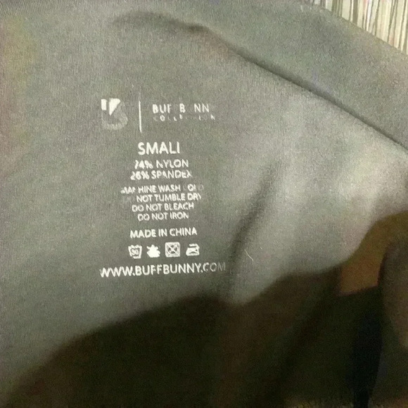 Buff Bunny Women's Olive Green High Rise Athletic Workout Pull On Leggings Sz S - Picture 6 of 8